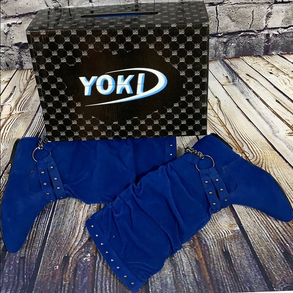 YOKI ROYAL BLUE TRISHA BOOT - Picture 3 of 5